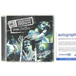 3 Doors Down Brad Arnold Hand Signed CD Another 700 Miles ACOA