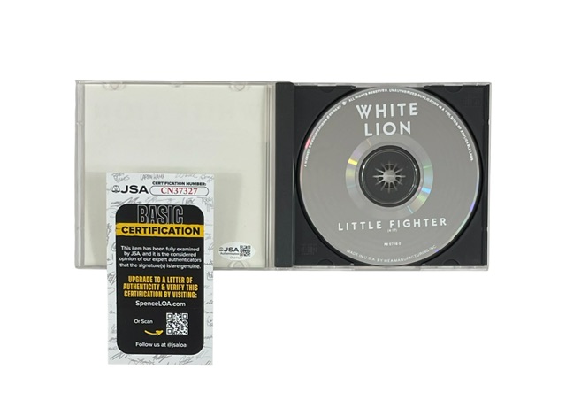 White Lion Mike Tramp Signed Little Fighter Promo CD JSA - Image 2