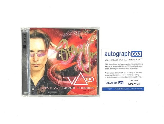 Steve Vai Signed Sound Theories Vol. 1 & 2 Limited Edition 2 CD Set