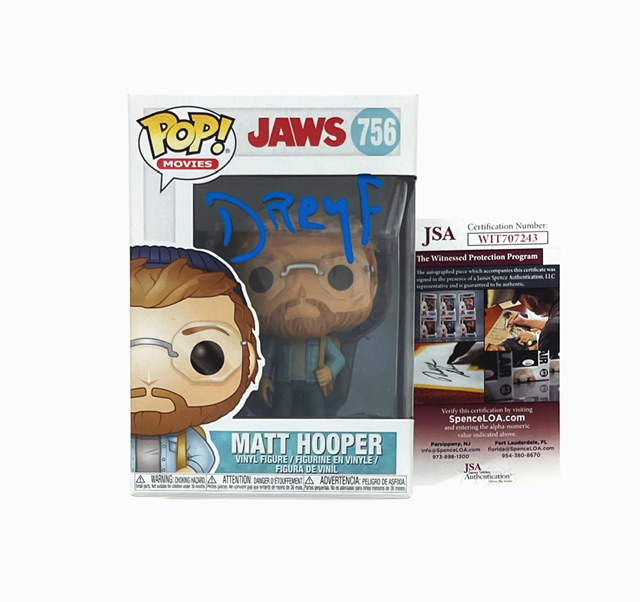 Richard Dreyfuss Signed Jaws Funko Pop Figure Hooper JSA Witness