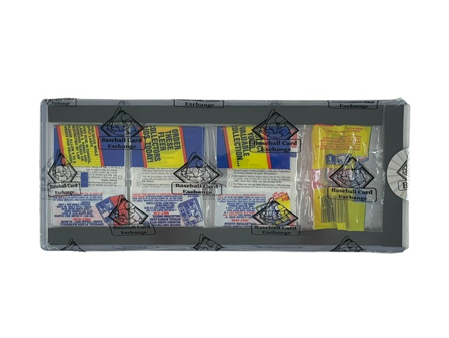 1989 Fleer Rack Pack BBCE w/Randy Johnson Rookie Ad Blacked Out on Top - Image 2