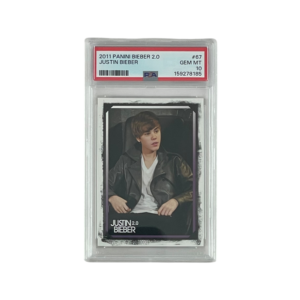 Justin Bieber PSA DNA GEM Mint 10 Graded 2011 Panini Trading Card