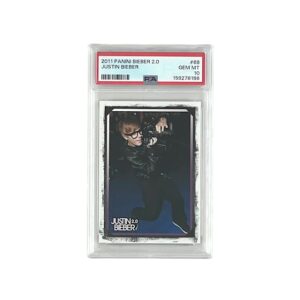 Justin Bieber PSA DNA GEM Mint 10 Graded 2011 Panini Trading Card