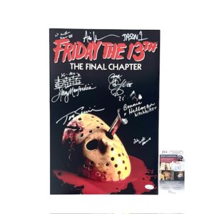 Friday the 13th Part 4 Final Chapter Cast /Crew Signed Movie Poster