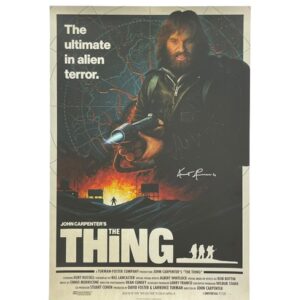 Kurt Russell Signed John Carpenter’s The Thing Mondo Movie Poster Lithograph
