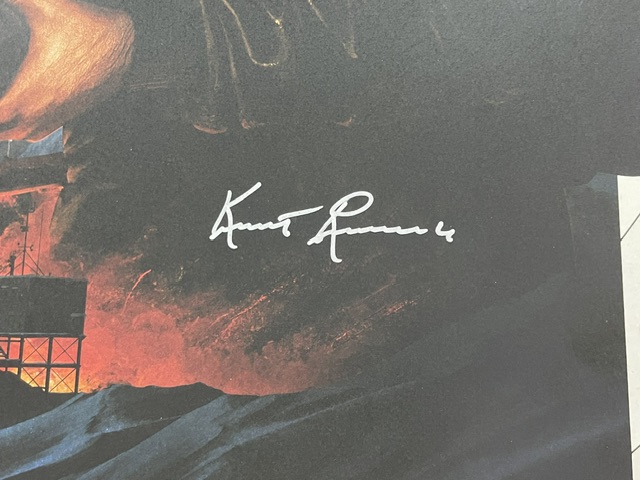 Kurt Russell Signed John Carpenter’s The Thing Mondo Movie Poster Lithograph - Image 2