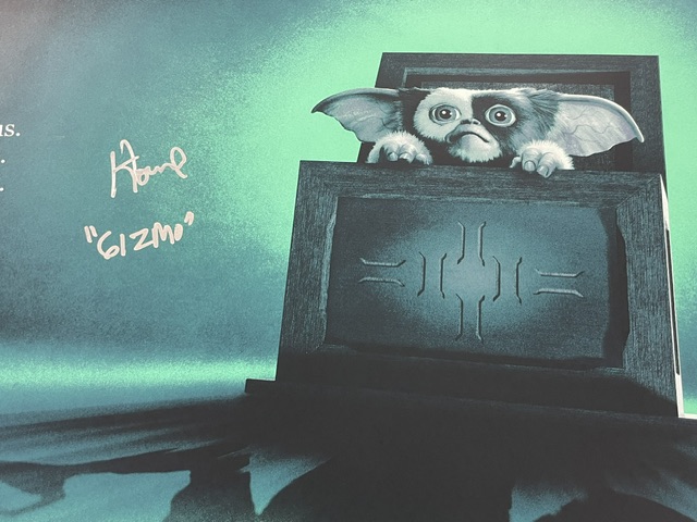 Gremlins Signed Gizmo Howie Mandel Bottleneck Gallery Poster Print - Image 2