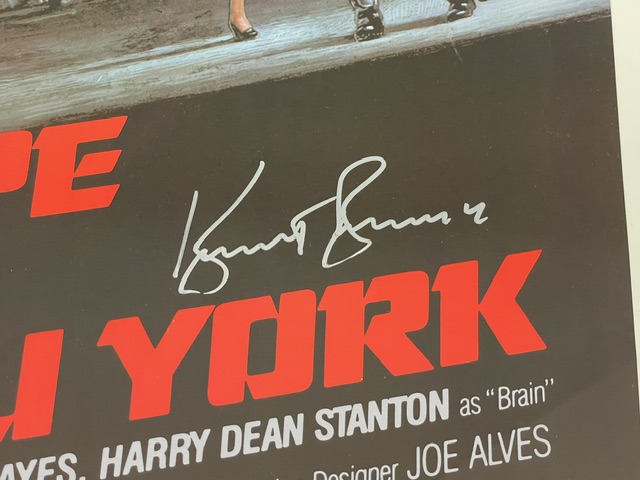 Kurt Russell Signed Escape From New York Original Movie Poster - Image 2