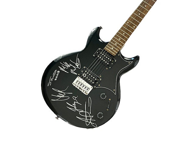 Staind Band Signed Ibanez Guitar All 4 Original Members ACOA COA - Image 2