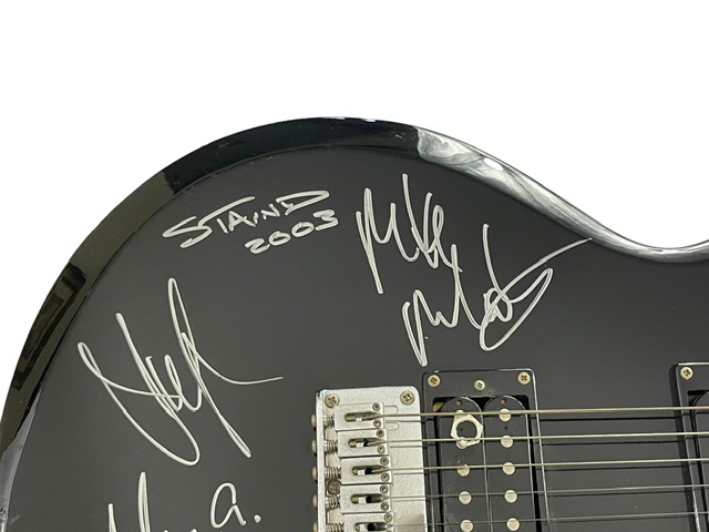 Staind Band Signed Ibanez Guitar All 4 Original Members ACOA COA - Image 4