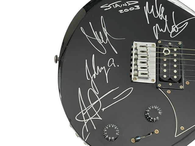 Staind Band Signed Ibanez Guitar All 4 Original Members ACOA COA - Image 5