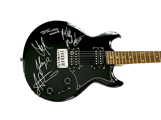 Staind Band Signed Ibanez Guitar All 4 Original Members ACOA COA