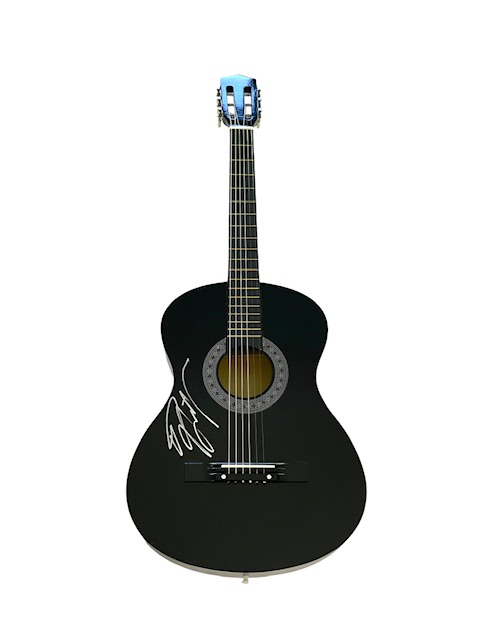 Cinderella Tom Keifer Hand Signed Acoustic Guitar ACOA LOA