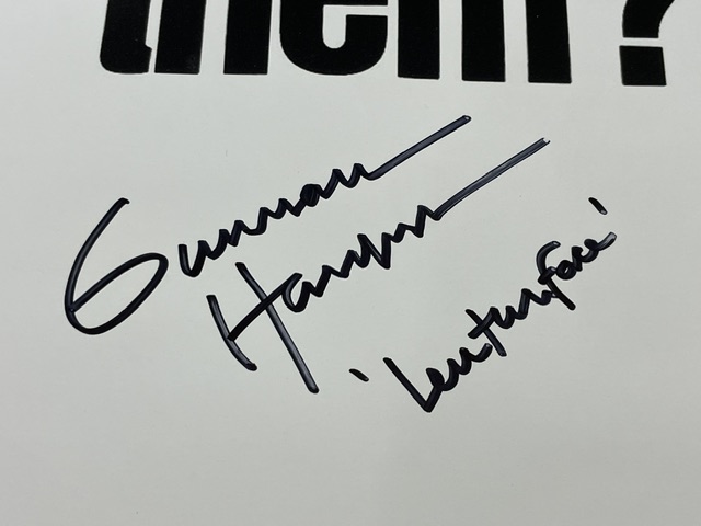 Texas Chainsaw Massacre Gunnar Hansen Leatherface Signed Poster - Image 2