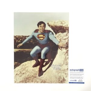 Kirk Alyn Signed First Live-Action Superman 11x14 Photo DC Comics