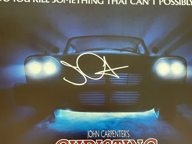 John Carpenter’s Christine Autographed Original Half Sheet Movie Poster - Image 2