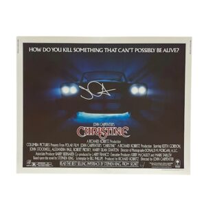 John Carpenter’s Christine Autographed Original Half Sheet Movie Poster
