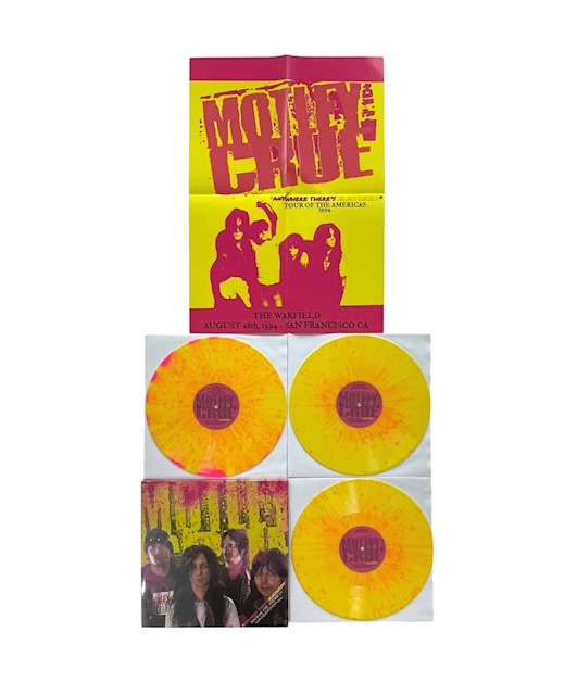 Mötley Crüe 1994 Limited Edition Live Triple Colored Vinyl Album John Corabi