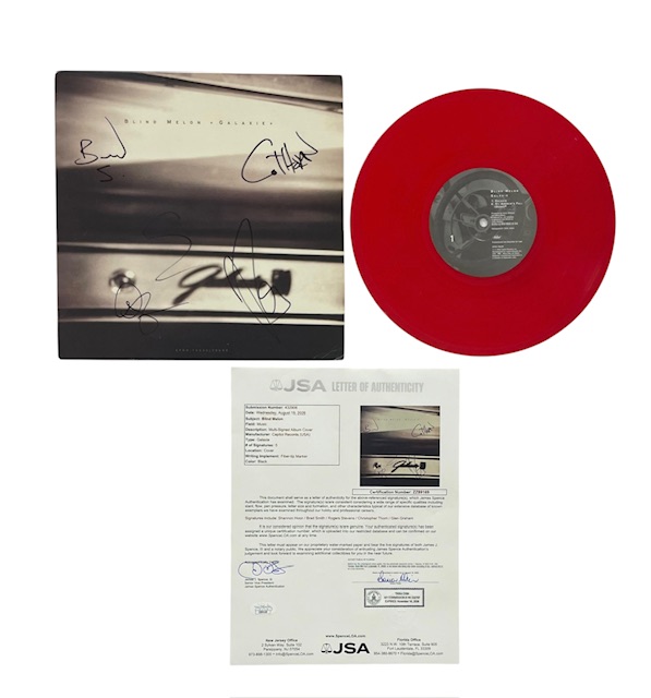 Blind Melon Rare Band Signed 10” Vinyl Galaxie Shannon Hoon JSA