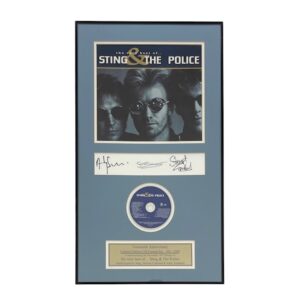 The Police Signed 20th Anniversary Display Sting Stewart Copeland Andy Summers