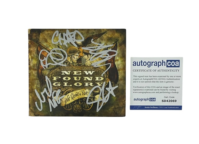 New Found Glory Autographed CD Not Without A Fight JSA