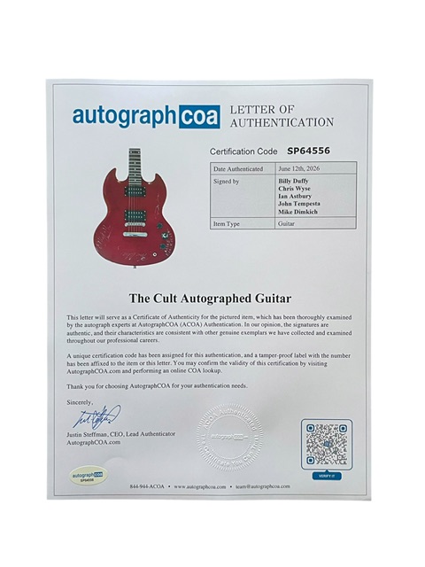 The Cult Band Signed SG Special Guitar Ian Astbury Billy Duffy - Image 2