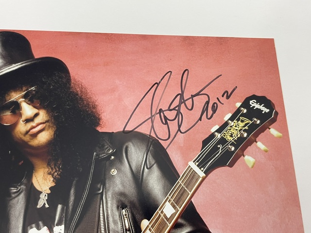 Slash Autographed 11x14 Photo Guns N’ Roses Velvet Revolver ACOA - Image 2