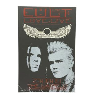 The Cult Love Live Concert Poster Warfield 2009 Ian Astbury Billy Duffy