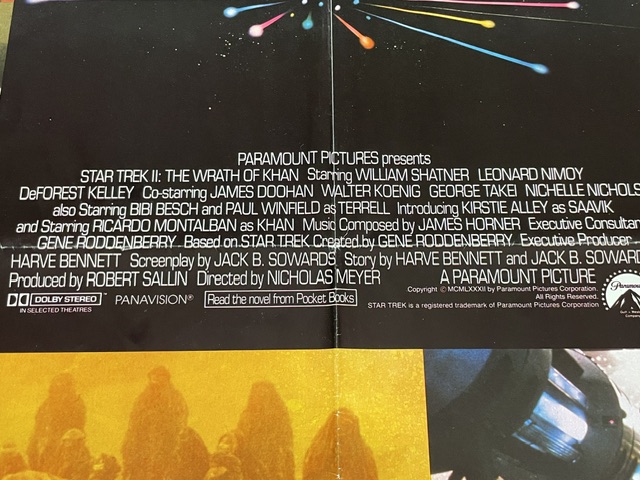 Star Trek II The Wrath of Khan Cast Signed 27x41 One Sheet Movie Poster - Image 4