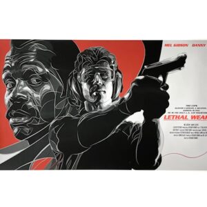 Lethal Weapon Mel Gibson Danny Glover Art Print Movie Poster Mondo