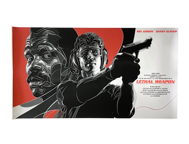 Lethal Weapon Mel Gibson Danny Glover Art Print Movie Poster Mondo