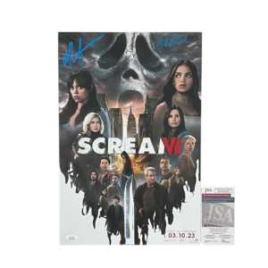 Scream VI Ghostface Mathieu Coderre Max Laferriere Signed Horror Movie Poster