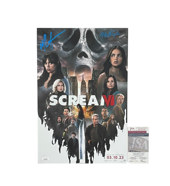 Scream VI Ghostface Mathieu Coderre Max Laferriere Signed Horror Movie Poster