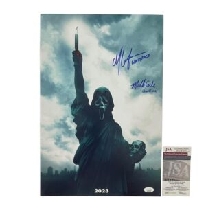 Scream VI Ghostface Mathieu Coderre Max Laferriere Signed 12x18 Photo Movie Poster