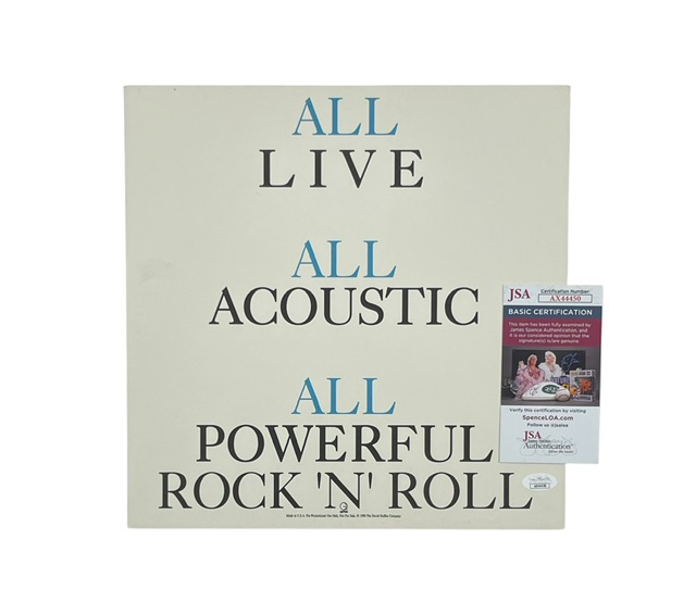Tesla Band Signed Five Man Acoustical Jam Promo Poster All 5 Original Members 🔥 - Image 4