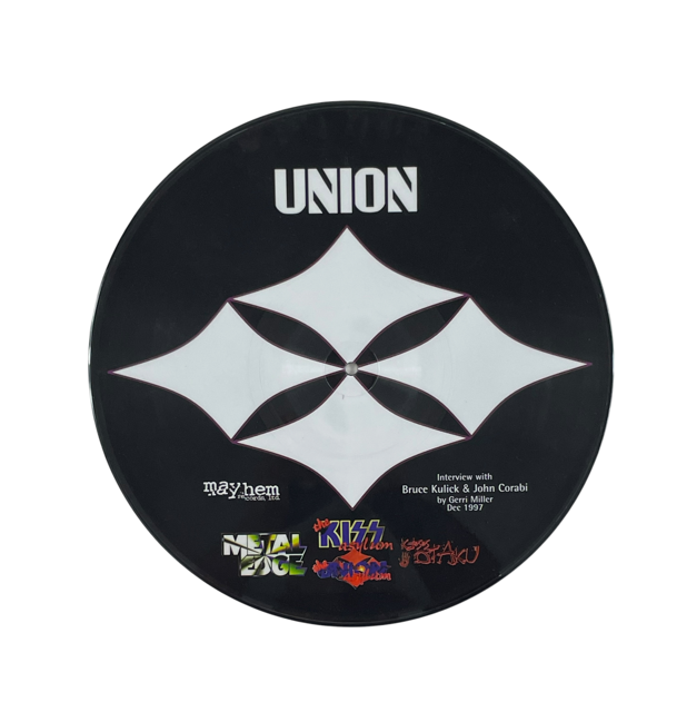 Union Band Signed Vinyl Picture Disc John Corabi Bruce Kulick COA - Image 2