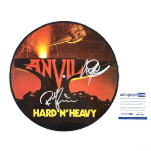 Anvil Band Signed Hard ’n’ Heavy 12” Vinyl Picture Disc Lips