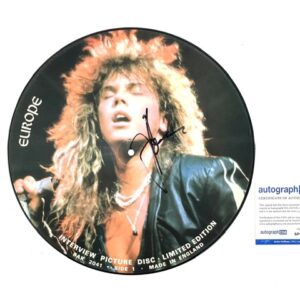 Europe Signed Limited Edition 12” Vinyl Picture Disc Joey Tempest