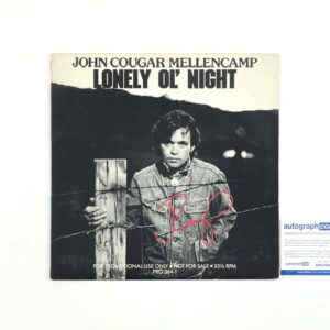 John Mellencamp Signed Lonely Ol’ Night Promo 12” Vinyl Record