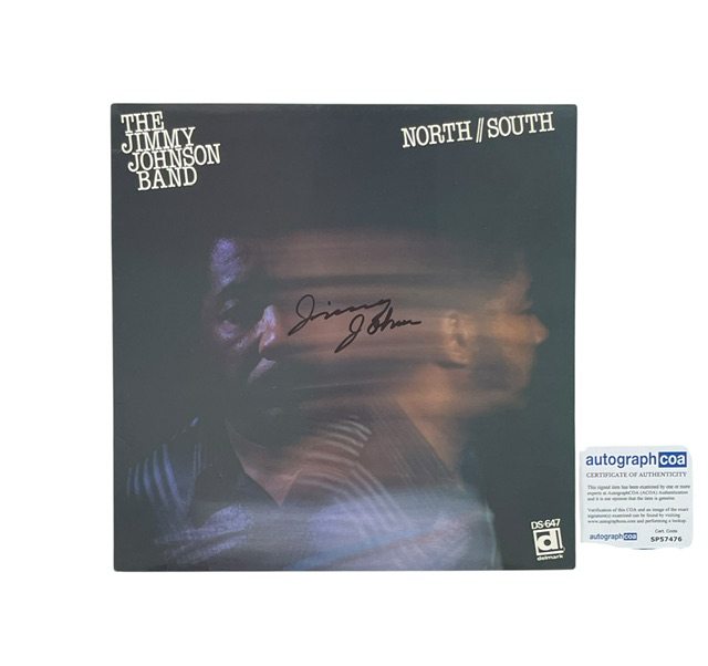 Jimmy Johnson Band Autographed North South Vinyl Album Record Blues