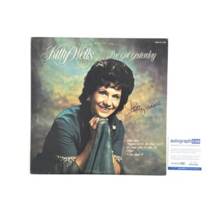 Kitty Wells Autographed I’ve Got Yesterday Vinyl Album Record