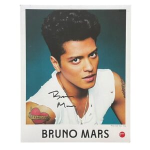 Bruno Mars Rare Authentic Autographed Promo 8x10 Photo ACOA LOA