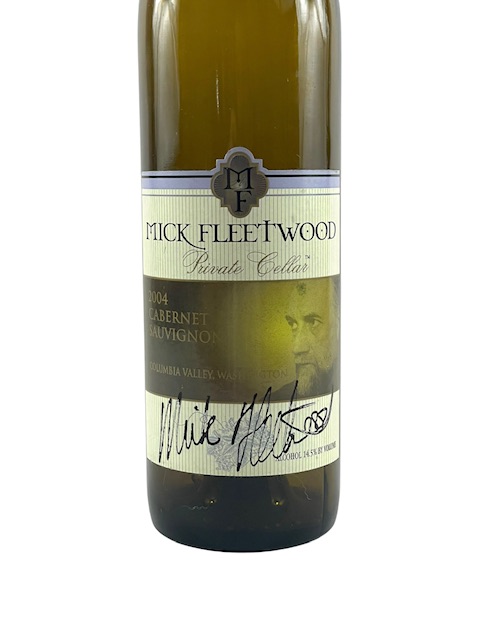 Mick Fleetwood Autographed 2004 Private Seller Wine Bottle Fleetwood Mac ACOA - Image 2