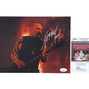 Slayer Kerry King Autographed 8x10 Photo Metal JSA Certified