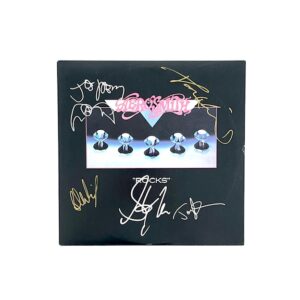 Aerosmith Autographed Rocks Vinyl Album Signed All Five Members
