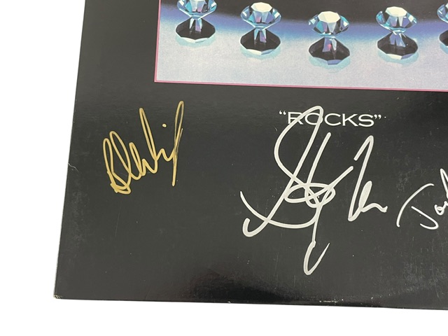 Aerosmith Autographed Rocks Vinyl Album Signed All Five Members - Image 6