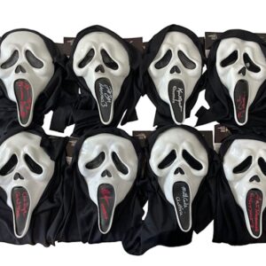 Ghostface Autographed Prop Replica Mask Collection Lot of 8 Scream Franchise JSA