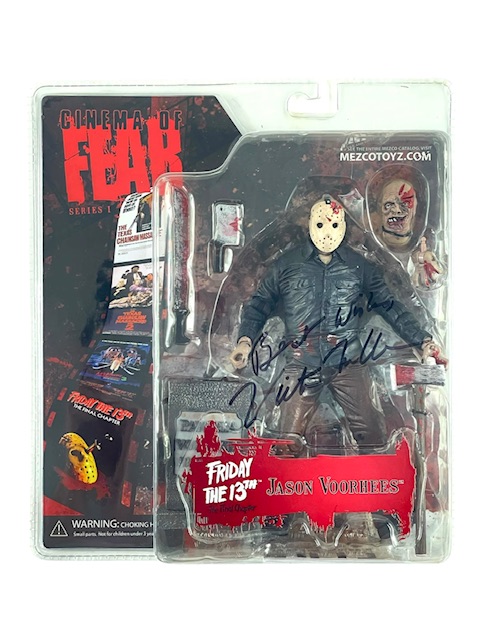 Friday the 13th Jason Voorhees Victor Miller Signed Mezco Action Figure