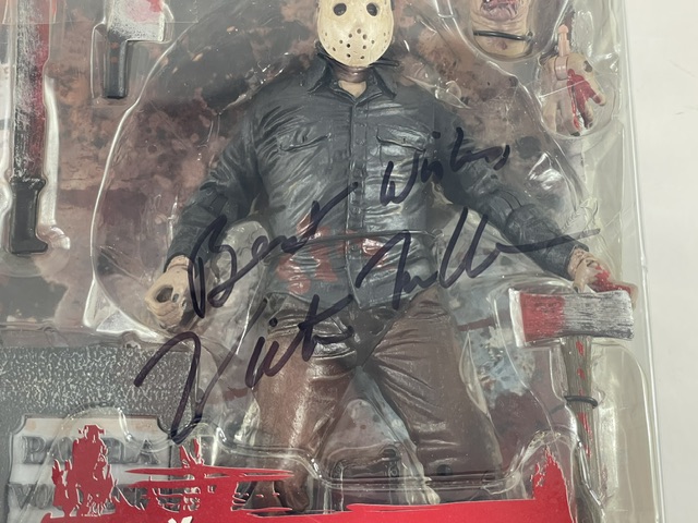 Friday the 13th Jason Voorhees Victor Miller Signed Mezco Action Figure - Image 2