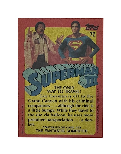 Richard Pryor Autographed Superman Topps Trading Card ACOA - Image 3